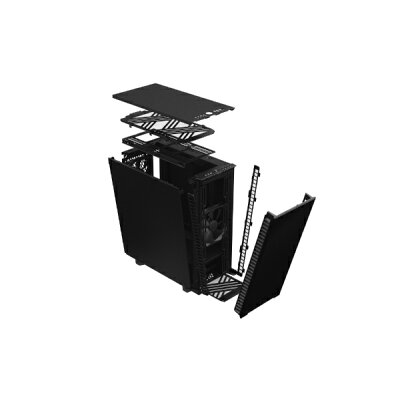 Fractal Design フラクタルデザイン FD-C-DEF7C-01 ミドルタワー型PCケース Define 7 Compact Black Solid
